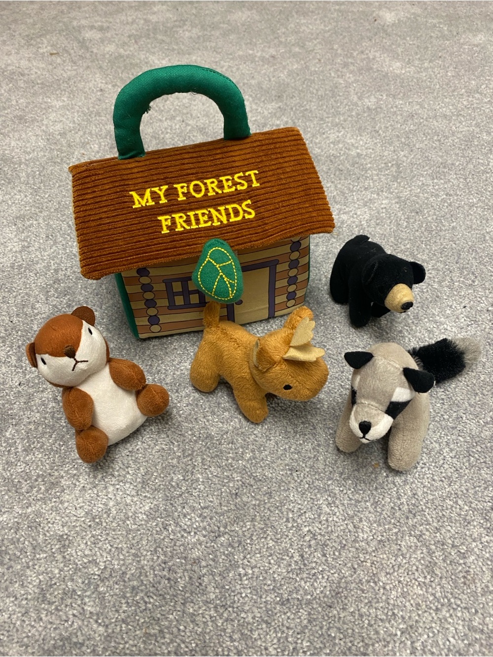 My Forest Friends Soft Plush Playset - Brown/Green/Black